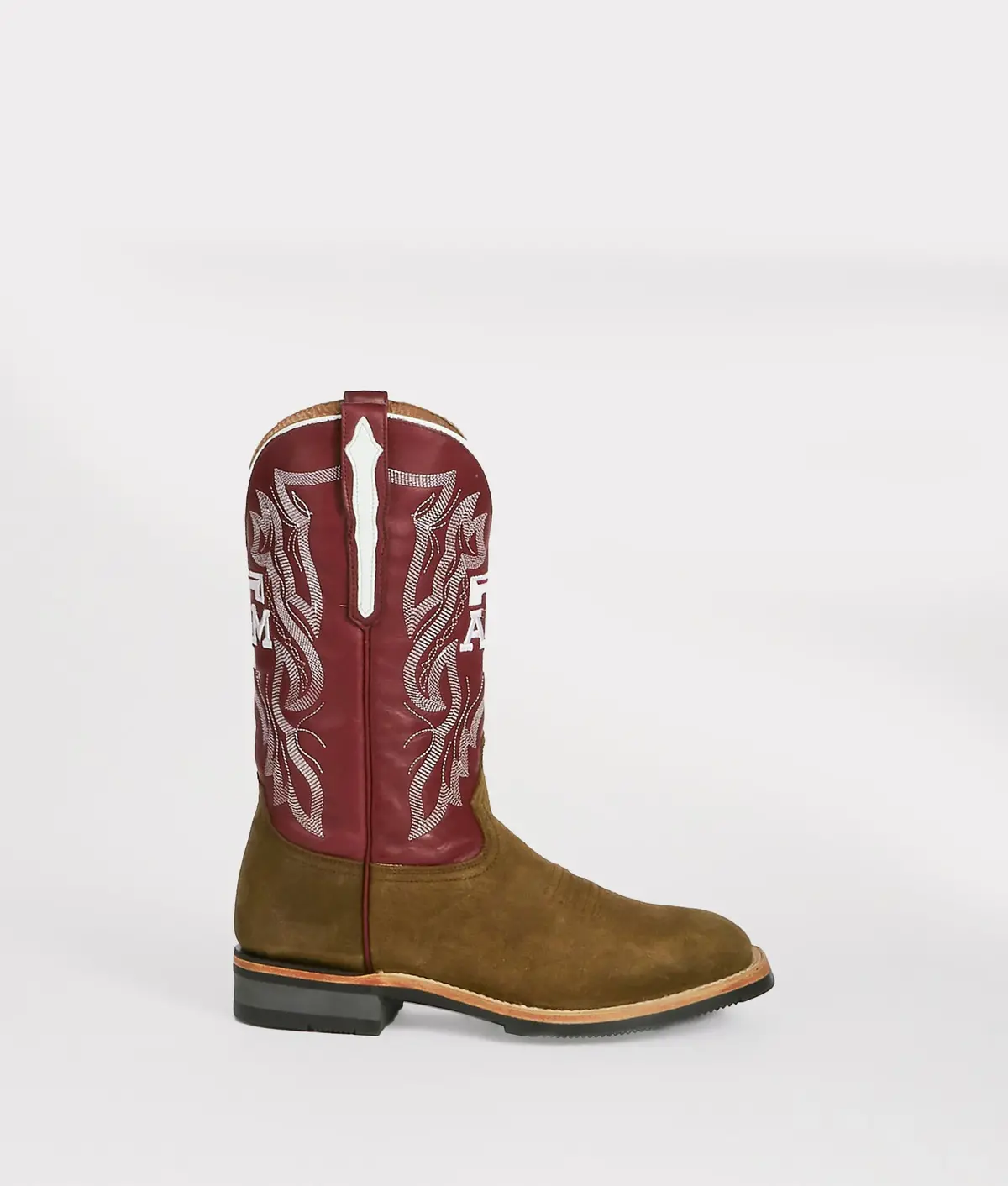 Men's A&M Horseman Barn Boot :: Olive 1