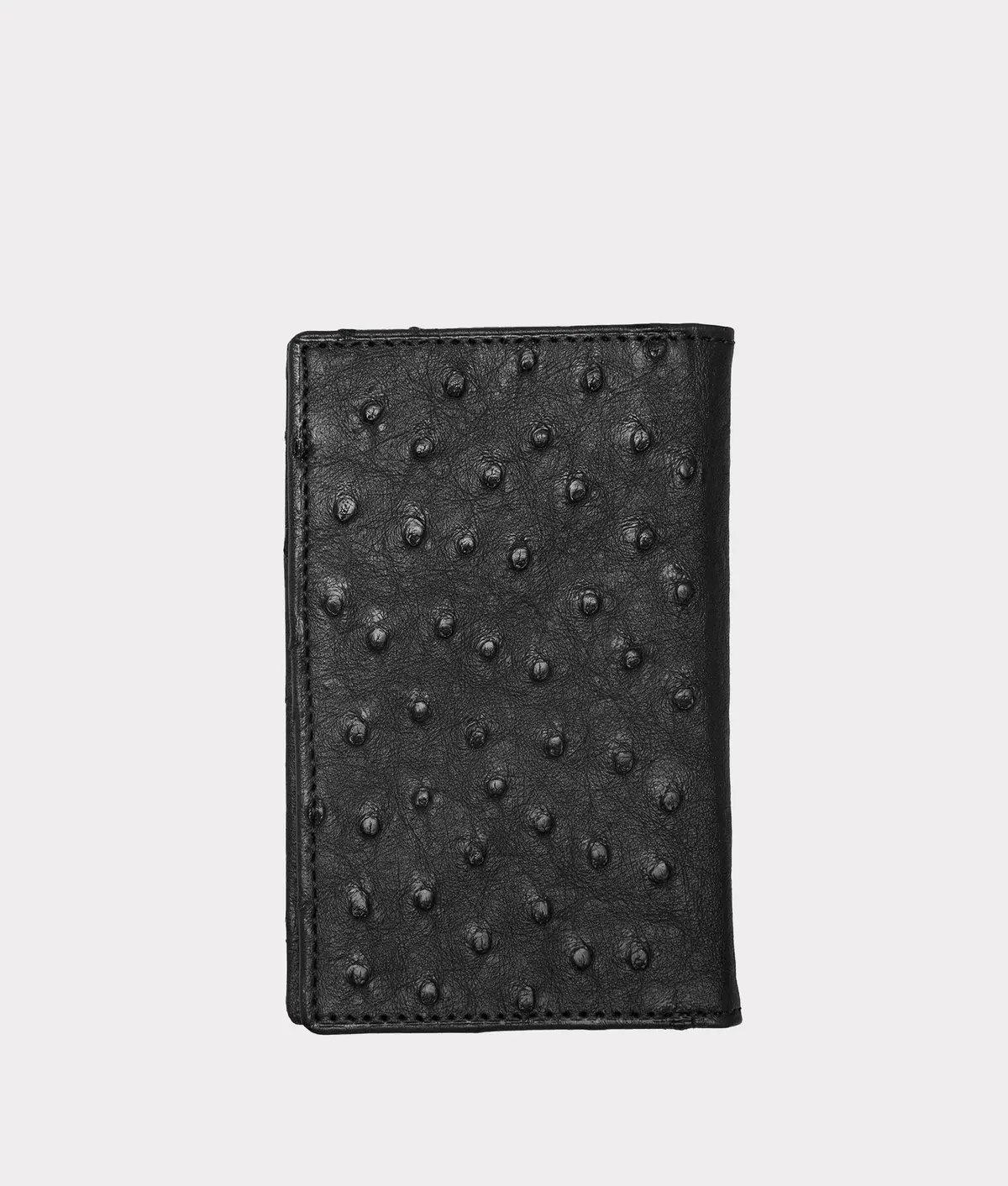 Bifold Wallet – Ostrich :: Black 2