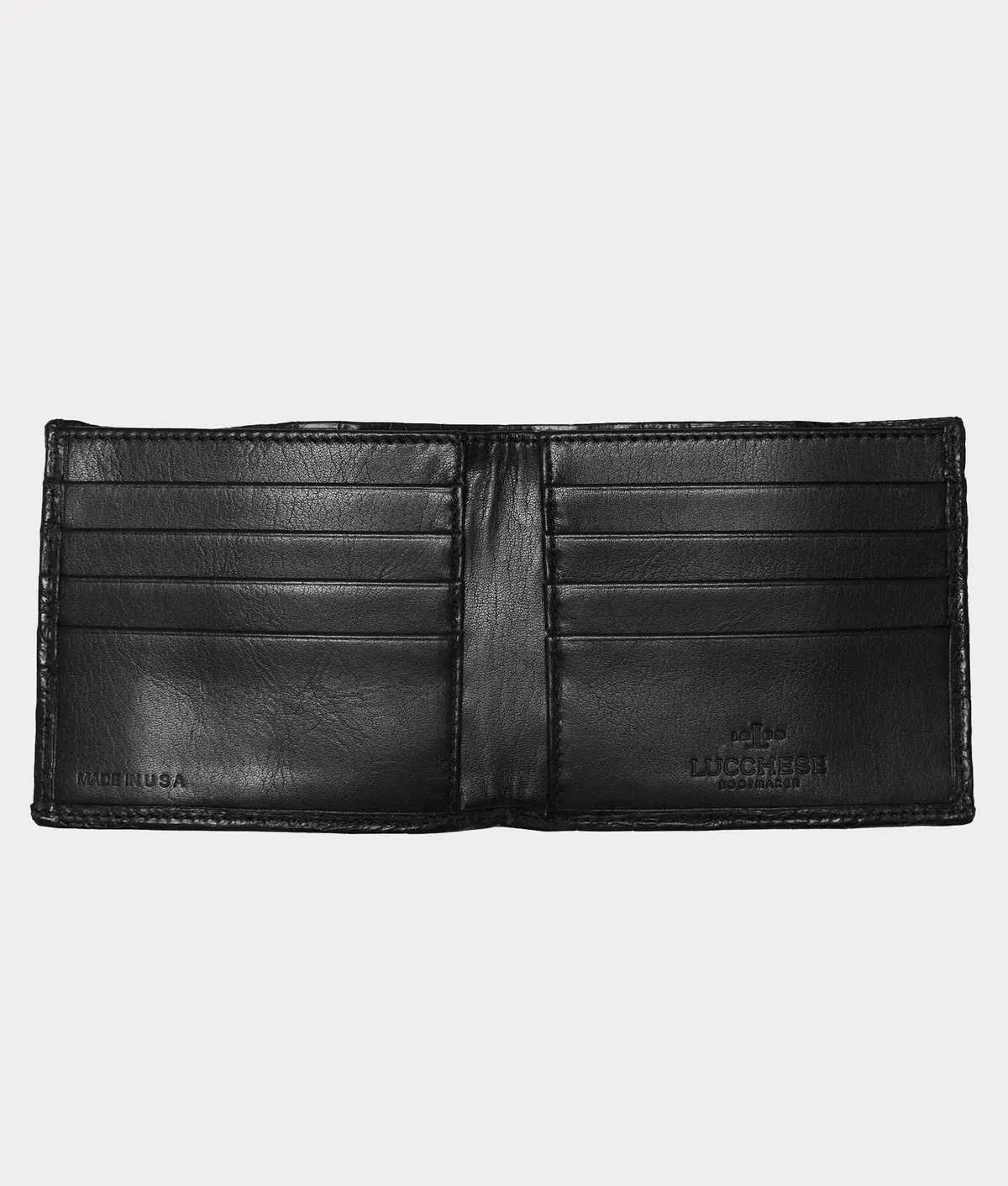 Hipster Wallet – Crocodile :: Black 2