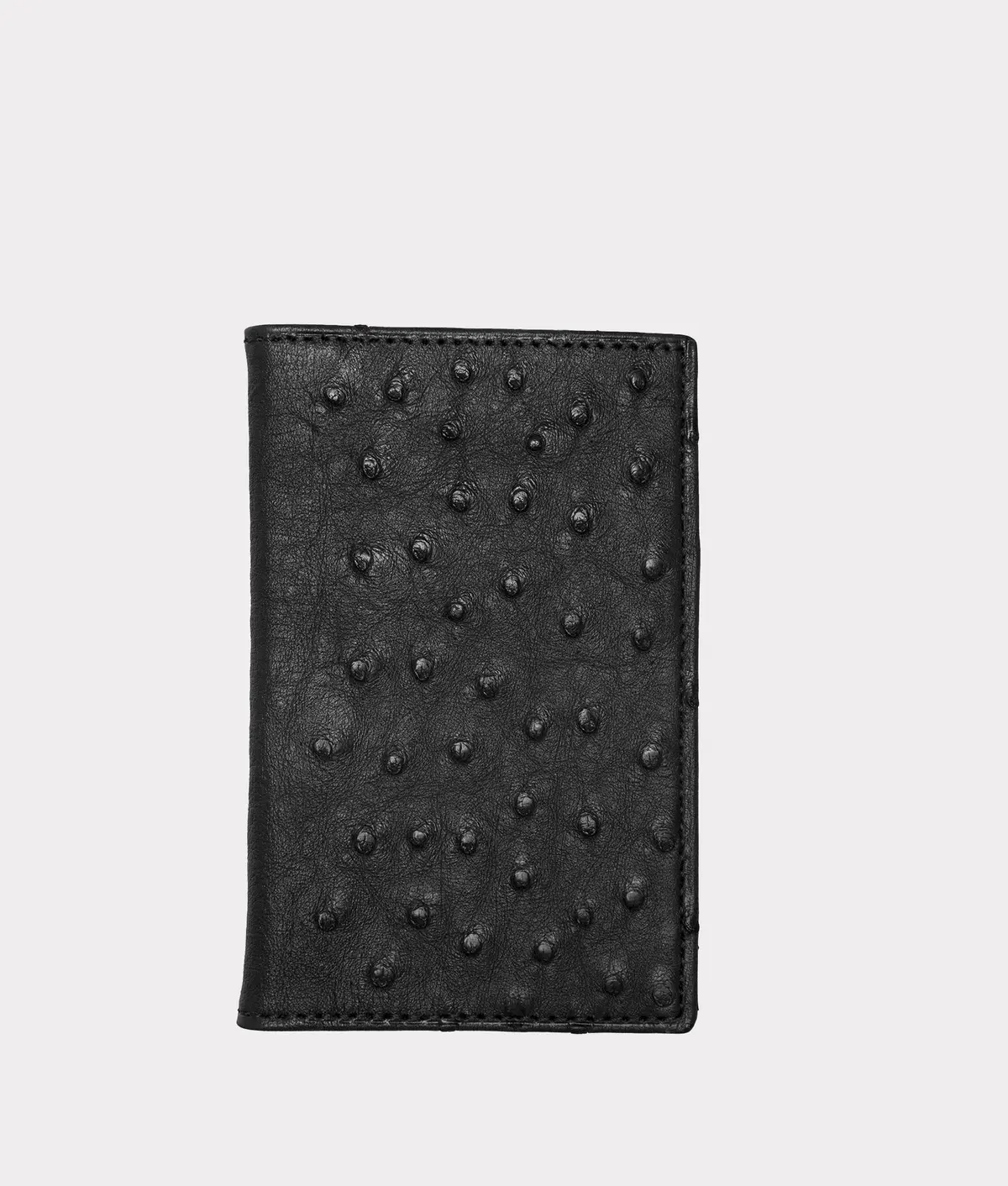 Bifold Wallet – Ostrich :: Black 1