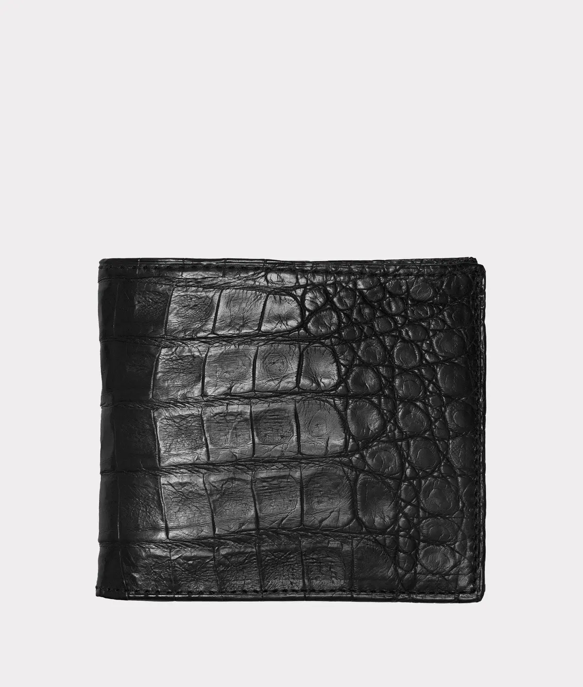 Hipster Wallet – Crocodile :: Black 1