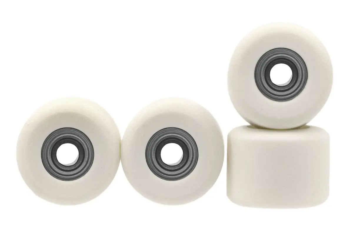 Apex Shorty Wheels - 71D Urethane - Abec-9 Bearings - "Cream" 1