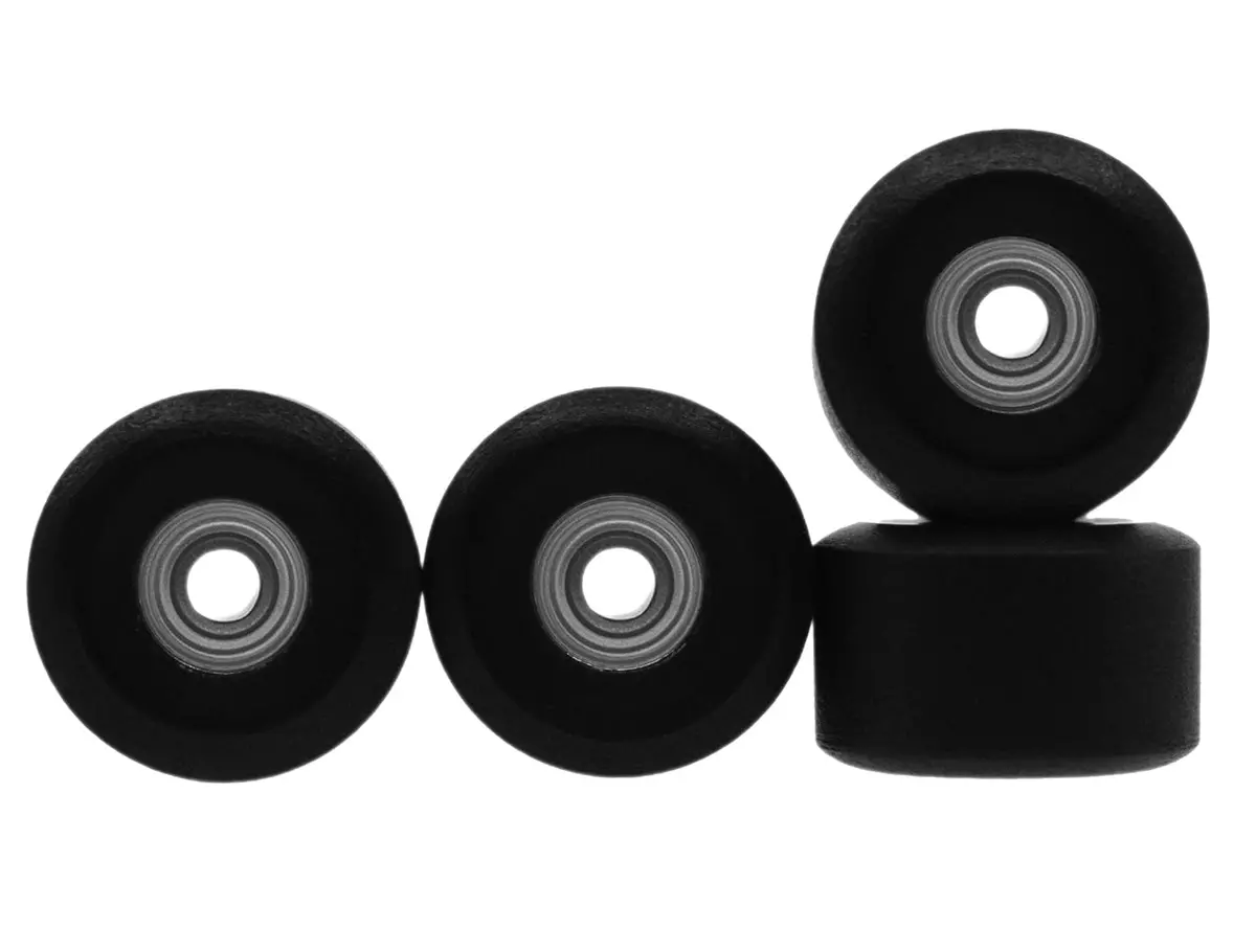Apex New Street Wheels - 65D All Terrain Polymer - Abec-9 Bearings - "Pitch Black" 1