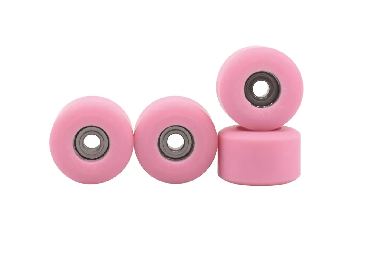 Apex New Street Wheels - 77D Urethane - Ultraspin Bearings - "Strawberry" 1