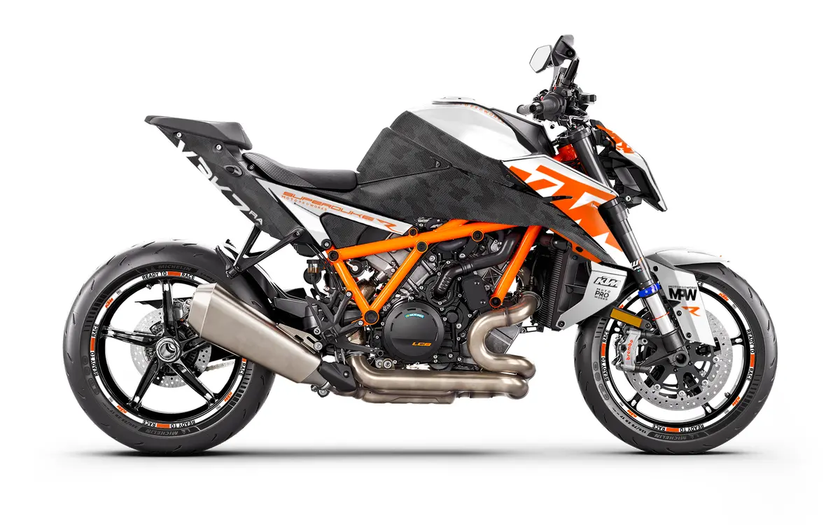 Ktm 1390 Super Duke R/Evo Graphics - "Vektra" (White) 1