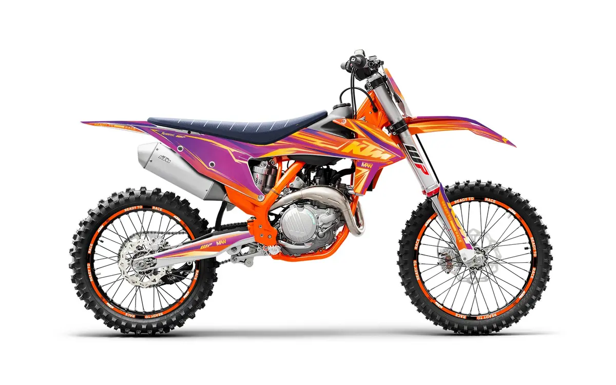 Ktm Exc / Exc-F Graphics - “Veltrix” (Orange) 1