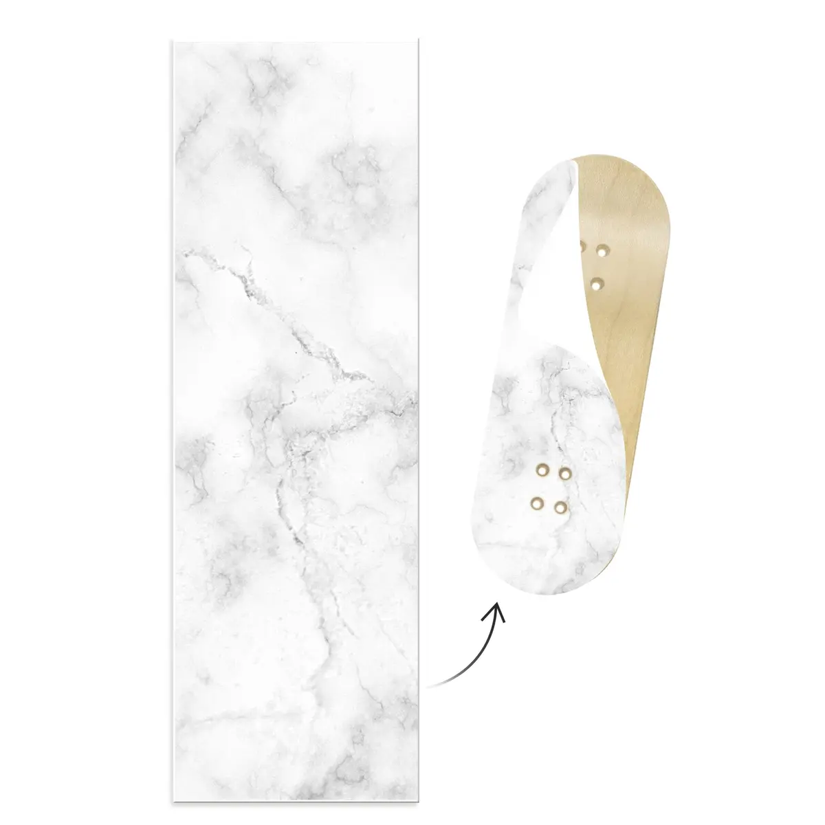 Limited Edition "Marble" Deck Graphic Wrap - 35Mm X 110Mm 1