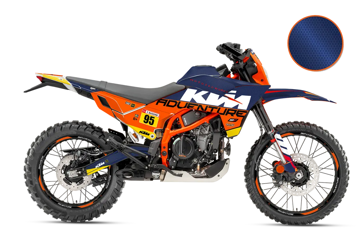 Ktm 390 Enduro R Graphics - "Waypointer" (Dawn/Honeycomb) 1