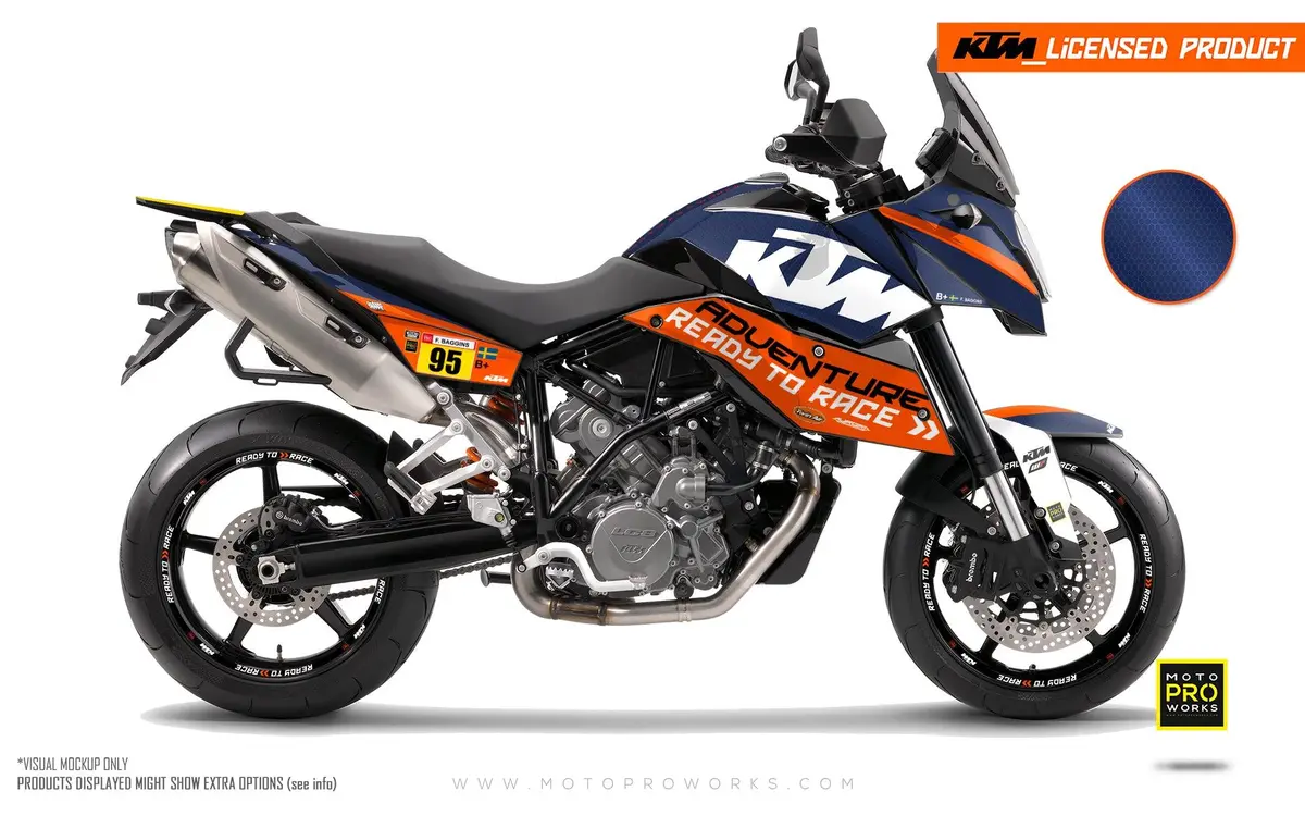 Ktm 990 Sm / Smr / Smt Graphics - "Waypointer" (Dawn/Honeycomb) 1