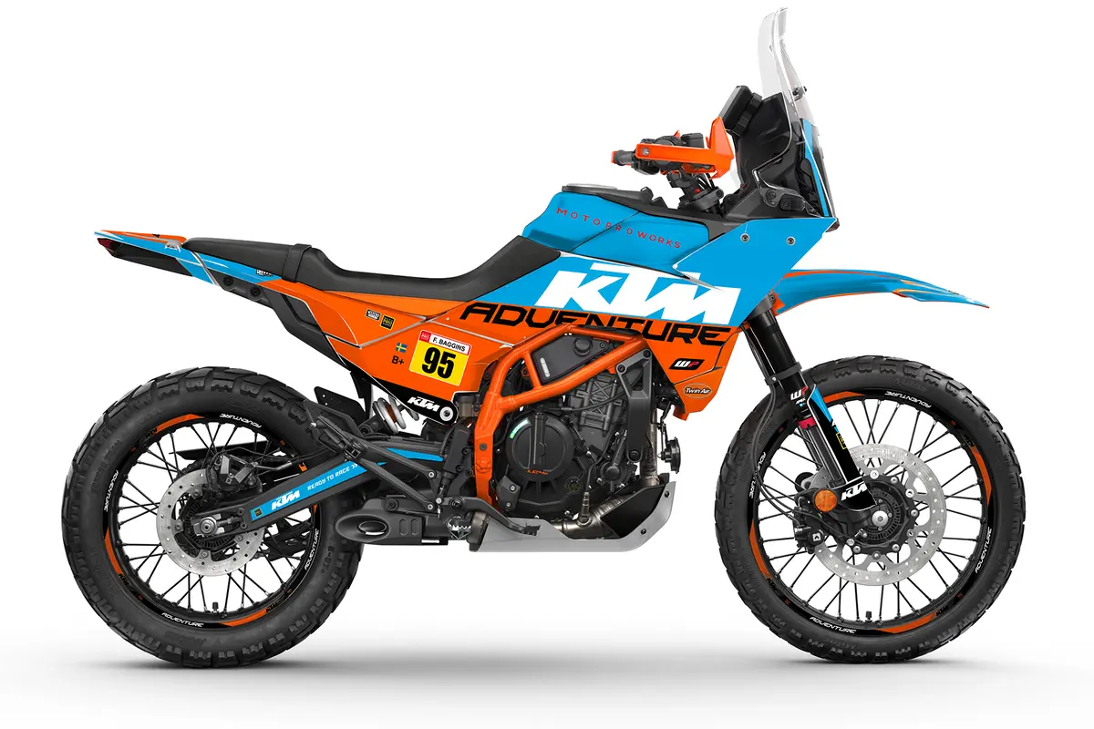 Ktm 390 Adventure R / X Graphics - "Waypointer" (Ocean) 1