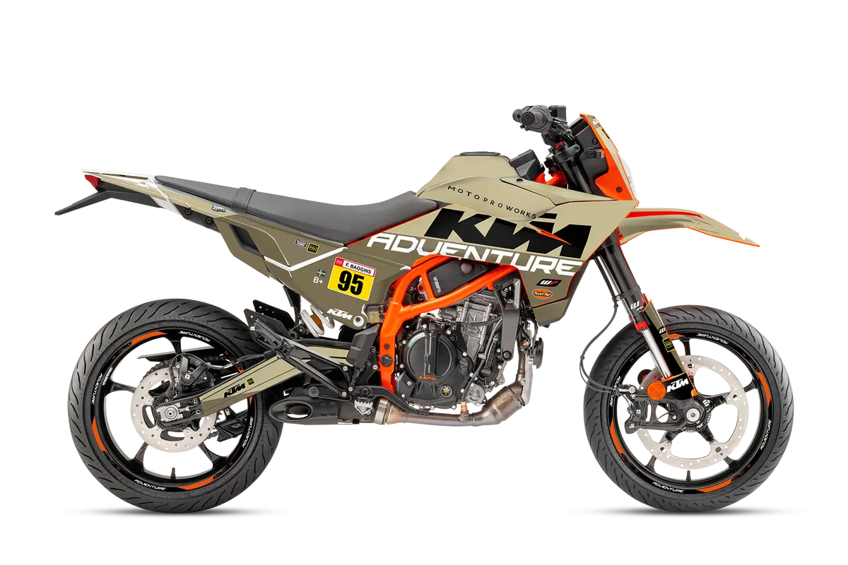 Ktm 125 Smc-R Graphics - "Waypointer" (Sand) 1