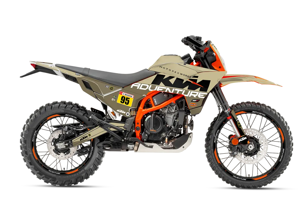 Ktm 390 Enduro R Graphics - "Waypointer" (Sand) 1