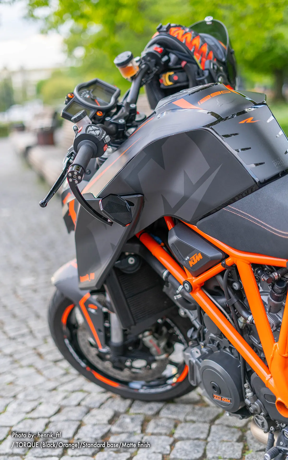 Ktm 1290 Super Duke R Graphics - "Torque" (Black/Orange) 2