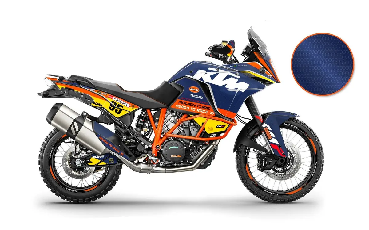 Ktm 1090 Adventure Graphics - "Waypointer" (Dawn/Honeycomb) 1