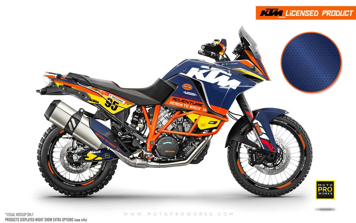 Ktm 1050 Adventure Graphics - "Waypointer" (Dawn/Honeycomb) 1