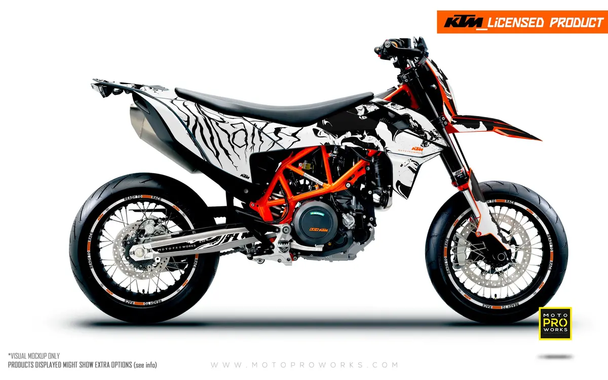 Ktm Graphics - 690 Smc-R "Wraith" (White) 1
