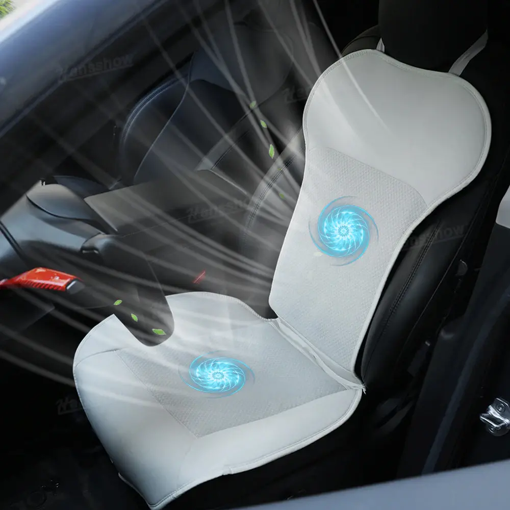 Model 3 & Y Cooling Seat Cover With Ventilated Breathable Seat Cushion 1
