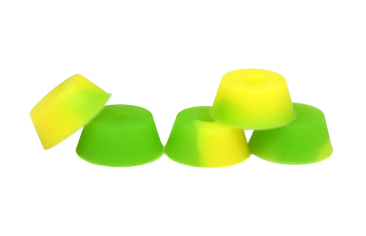 Bubble Bushings Pro Duro Series - Multiple Durometers - Yellow And Green Swirl 1