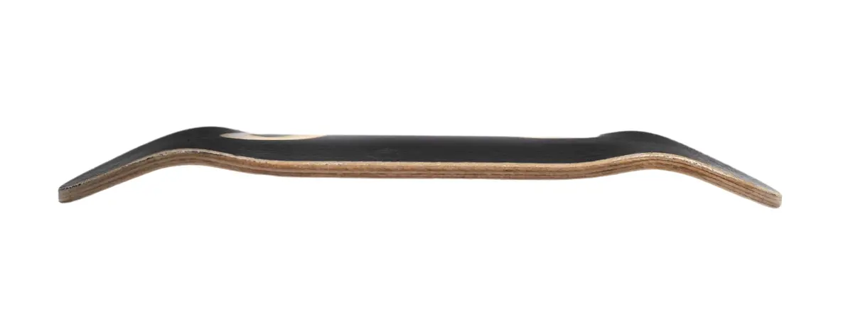 Heat Transfer Graphic Wooden Fingerboard Deck, "Midnight Stare" - 34Mm X 97Mm 2