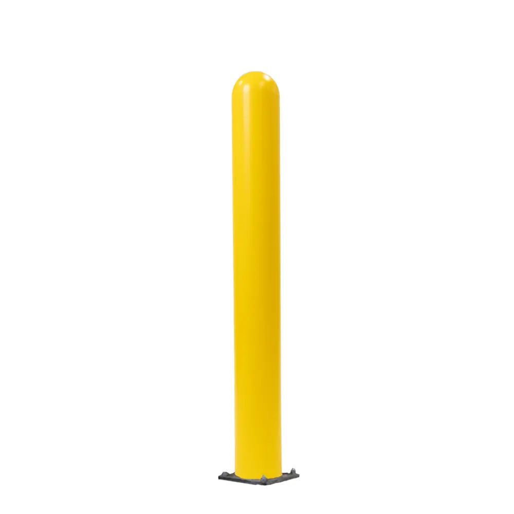 4" Steel Bollard With Baseplate And 1/8" Bollard Cover 48"-52" H 1