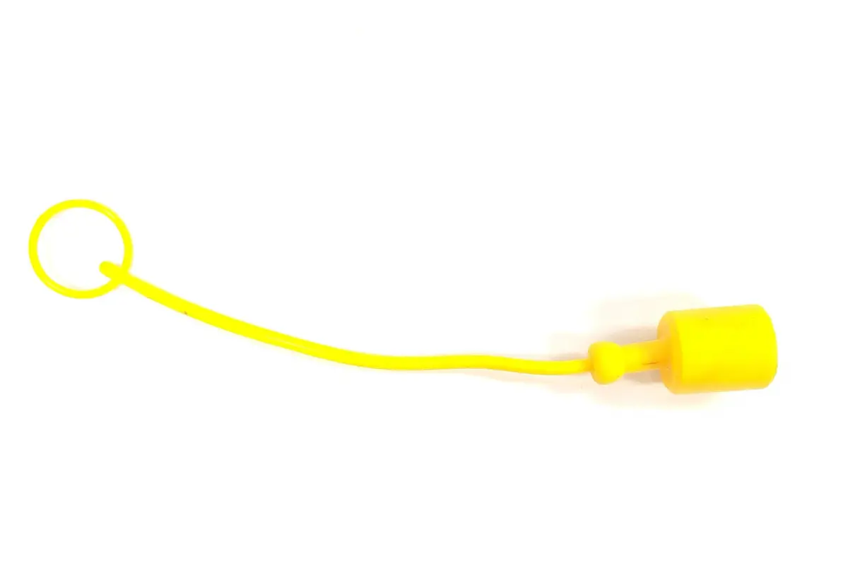 1/2" Female Dust Cap For Male Quick Coupler - Yellow 1