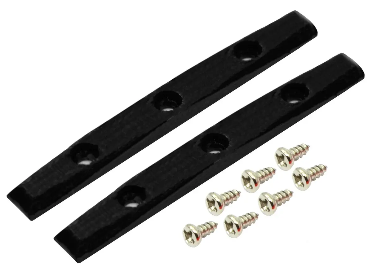 Gem Edition Board Rails (Screws Included) - Black 1
