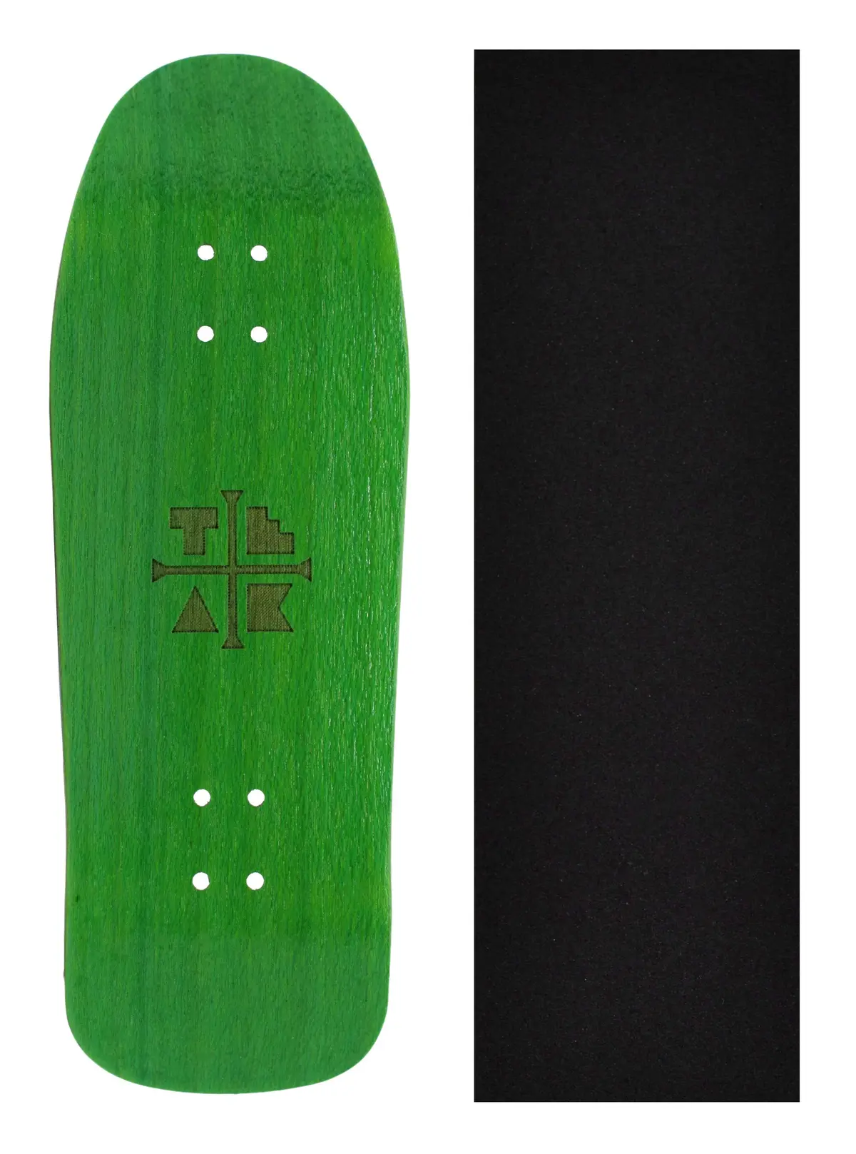 Carlsbad Cruiser Wooden Fingerboard Deck, "Ghillie Green" - 34Mm X 100Mm 1