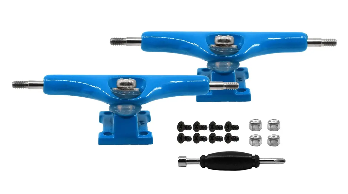 Prodigy Swerve Trucks, 34Mm - Aqua Blue Colorway 1