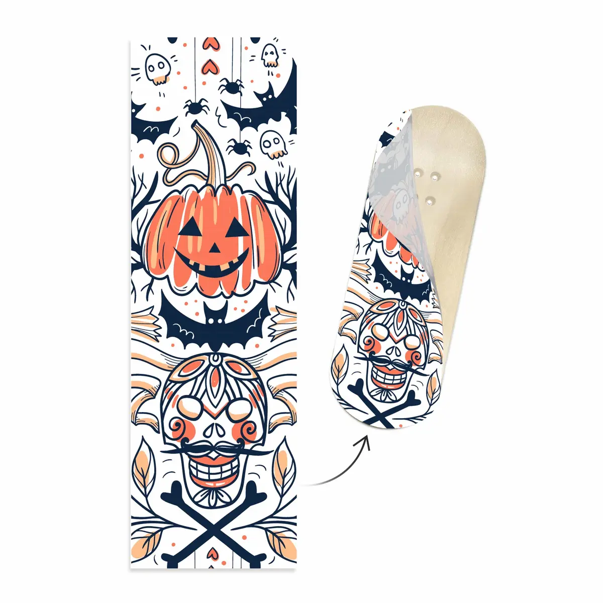 "We Spooky, Solid" Deck Graphic Wrap - 35Mm X 110Mm 1
