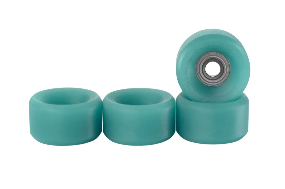 Apex Slim Bowl Wheels - 61D Urethane - Abec-9 Bearings - "Teak Teal" 1