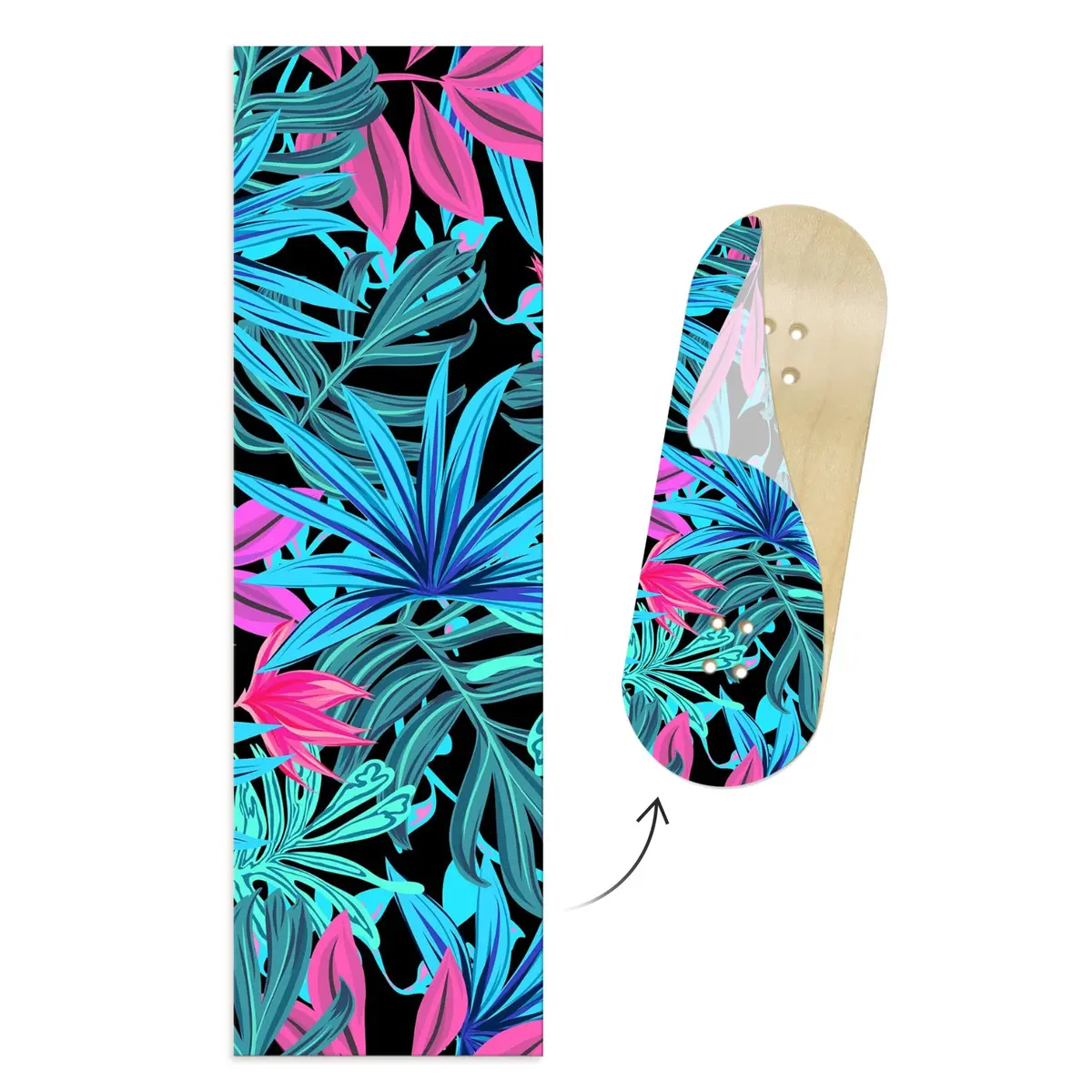 Limited Edition "Vibrant Leaves" Deck Graphic Wrap - 35Mm X 110Mm 1