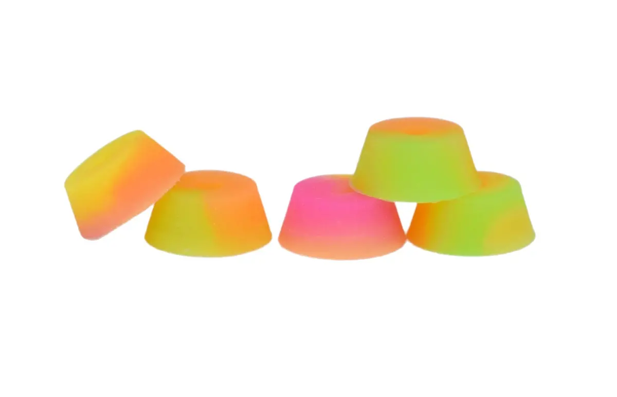 Bubble Bushings Pro Duro Series - Multiple Durometers - Teak Team Signature Neon Swirl, Inspired By Eusi 1