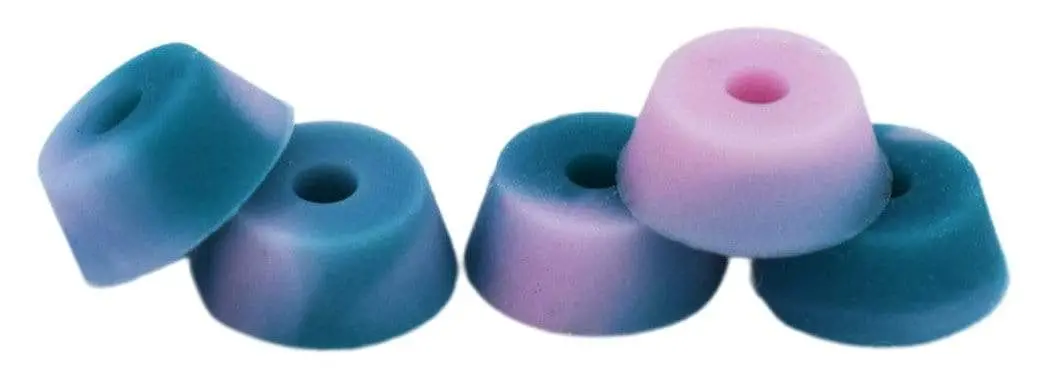 Bubble Bushings Pro Duro Series - Multiple Durometers - Pink And Teal Swirl 1