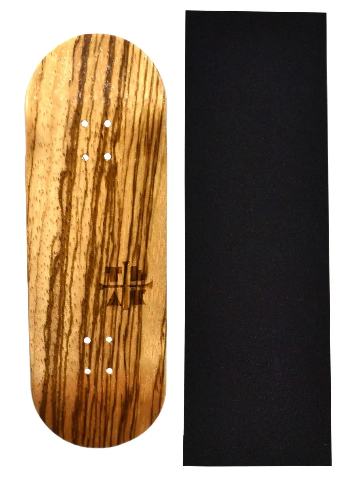 Prolific Wooden Fingerboard Deck, "Zebrawood" - 32Mm X 97Mm 1