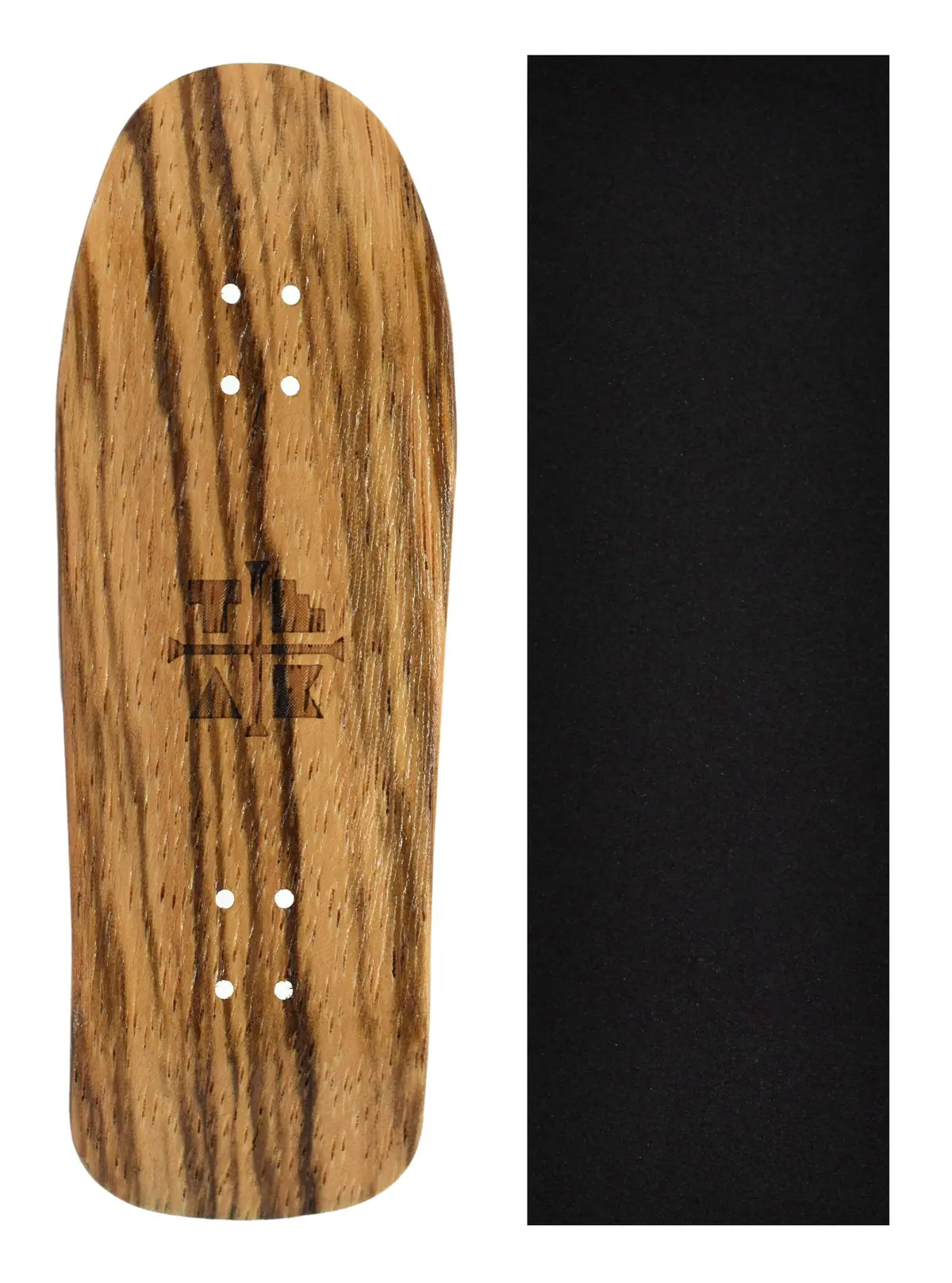 Carlsbad Cruiser Wooden Fingerboard Deck, "Zebrawood" - 34Mm X 100Mm 1