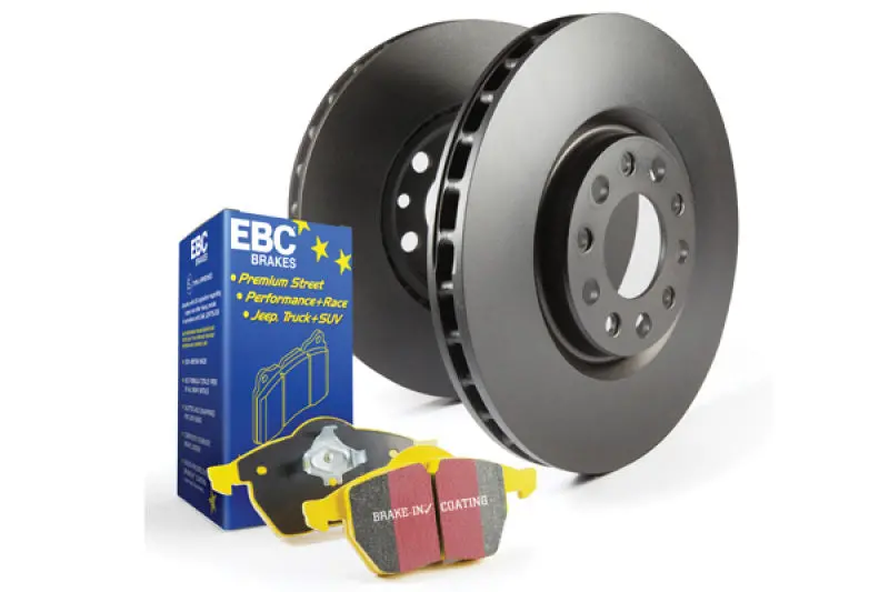 Ebc Yellowstuff Front Brake Pads & Rk Rotors Kit For Nissan S13 Silvia 1