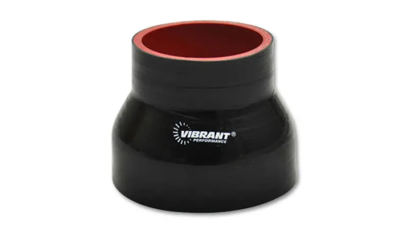 Vibrant Black Silicone Reducer Coupler: 2.25″ To 2.375″ Id, 3″ Length 1