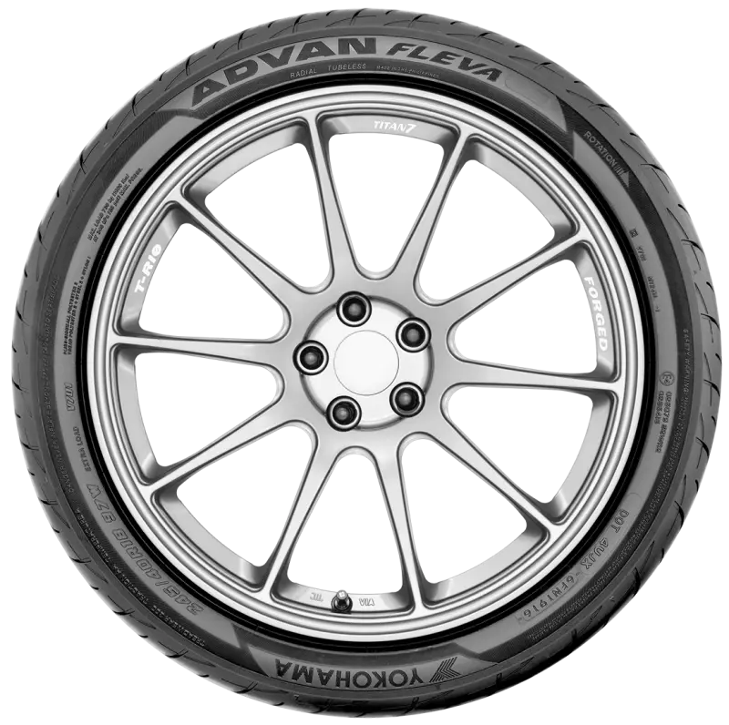Yokohama Advan Fleva V701 High-Performance Tire – 215/45R18, 93W Load/Speed Rating 1