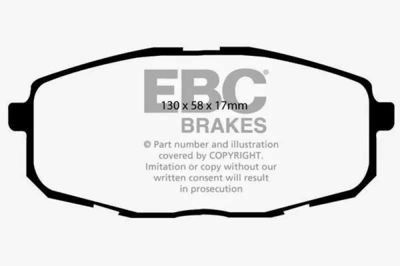 Ebc Yellowstuff High-Friction Front Brake Pads For 2009–2012 Hyundai Elantra 2.0 Touring 1