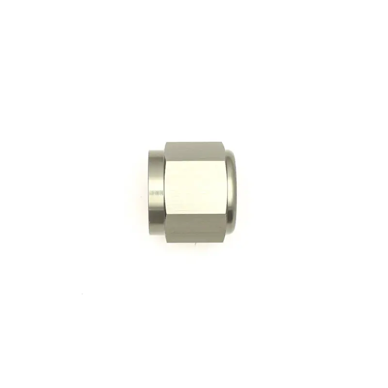 Deatschwerks 10An Female Flare Cap - Anodized Matte Black 1