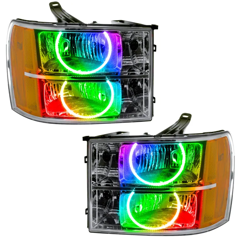 Oracle Colorshift Smd Headlight Ring Kit For 2007–2013 Gmc Sierra 1
