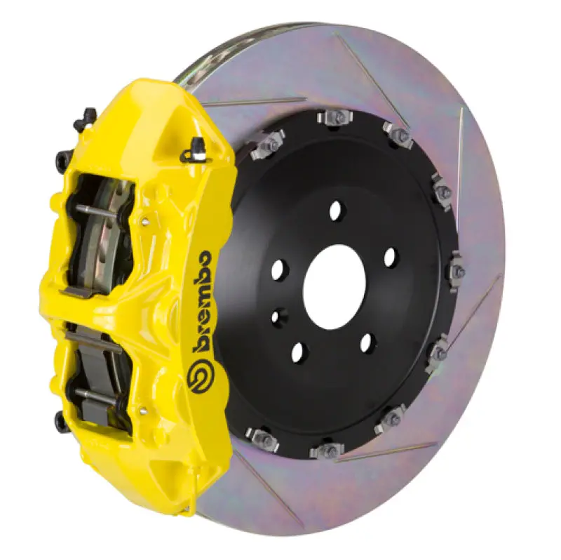 Brembo 03-08 Sl55 Amg (Excl Black Series) Fr Gt Bbk 6Pist Cast 405X34 2Pc Rotor Slot Type1-Yellow 1