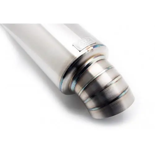 Blox Racing 2.5-Inch Universal Street Muffler With Turndown Exhaust Tip 1