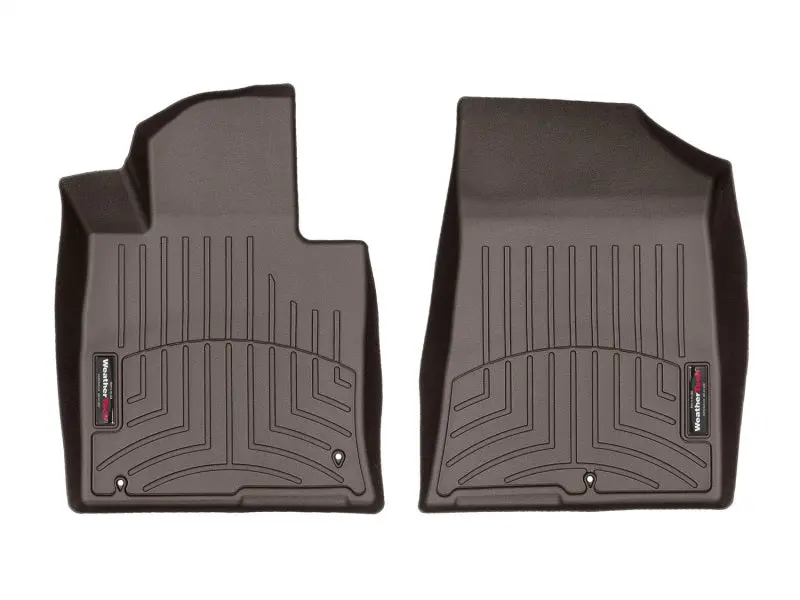 Weathertech Front Floor Liners For 2017+ Kia Cadenza — Cocoa-Colored Precision Fit 1