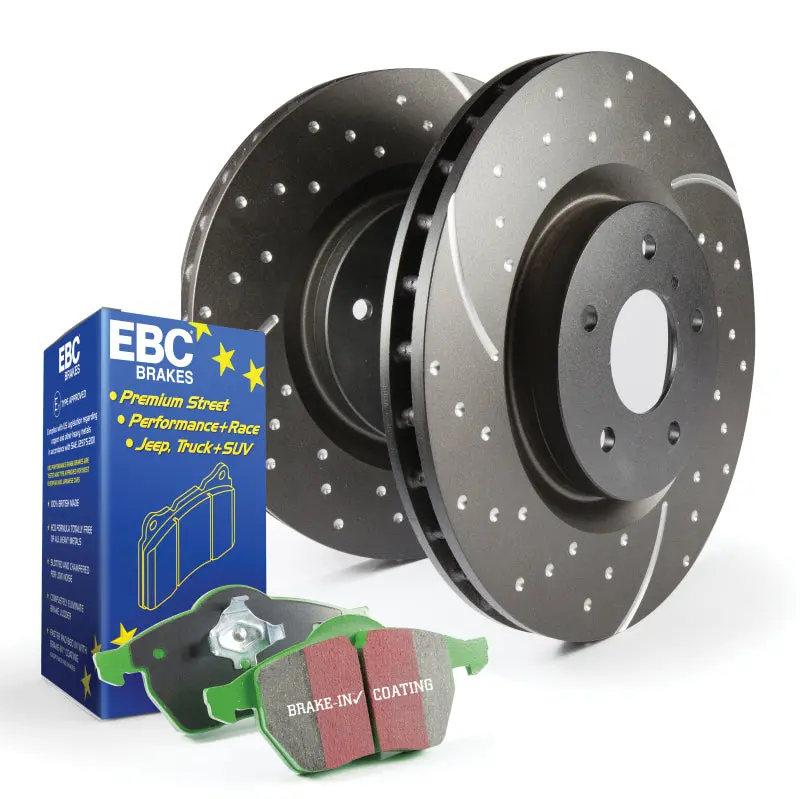 Ebc Greenstuff Brake Pads & Gd Rotors Kit For Chevrolet S10 Pickup 1