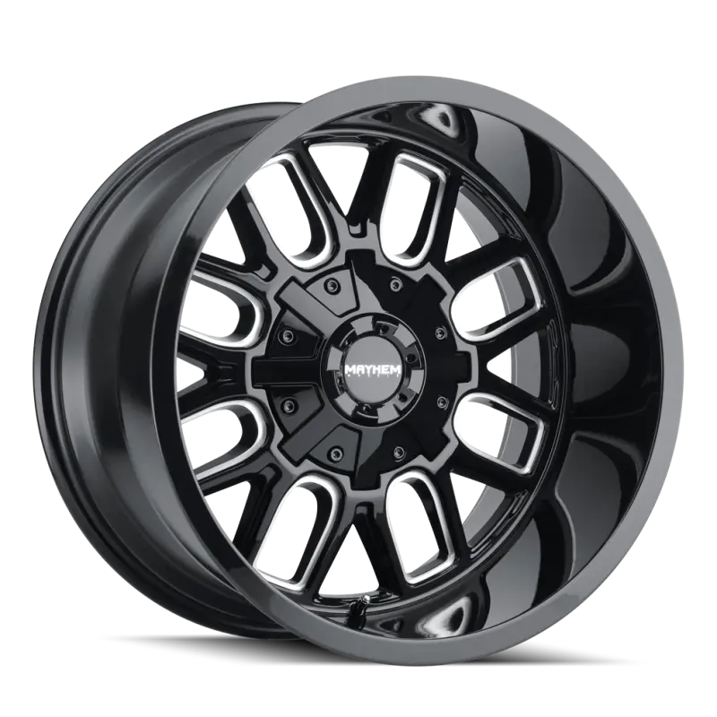 Mayhem 8107 Cogent 20X9 / 6X135 Bp / 0Mm Offset / 106Mm Hub Black W/ Milled Spokes Wheel 2