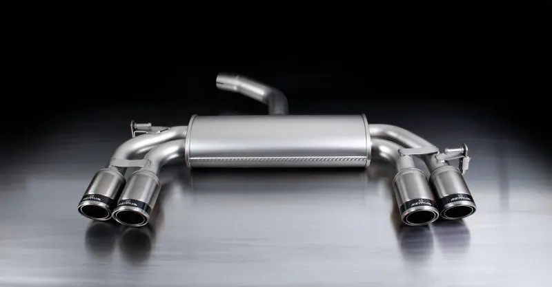 Remus Cat-Back Exhaust System For 2011 Volkswagen Golf Vi 1.2L – 84Mm Angled Tip With Carbon Fiber Ring 1
