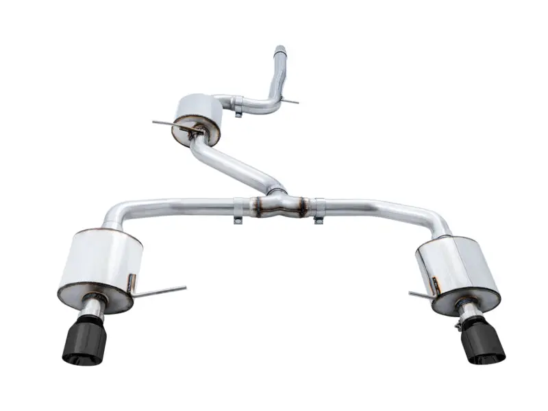 Awe Tuning Touring Exhaust System For 2018–2021 Volkswagen Jetta Gli Mk7 – Diamond Black Tips, High-Flow Downpipe Compatible 1