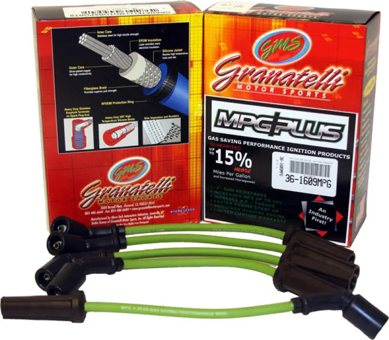 Granatelli Mpg Plus Ignition Wire Set For 1965–1973 Jeep 4-Cylinder 1