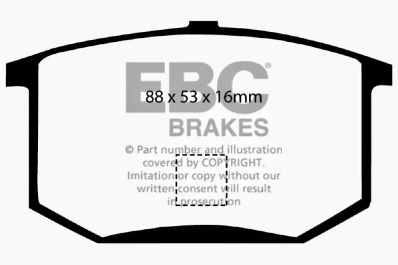 Ebc Redstuff Rear Brake Pads For 1975–1980 Lotus Esprit 2.0L 2